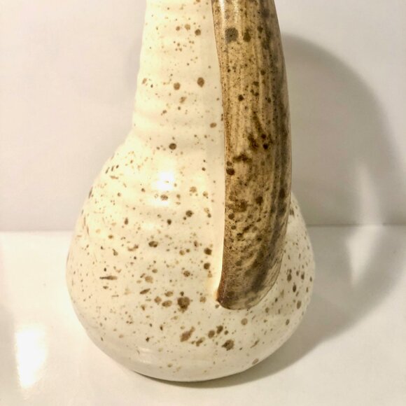 Vintage Pottery Stoneware Speckled Glaze Pitcher - Picture 2 of 4
